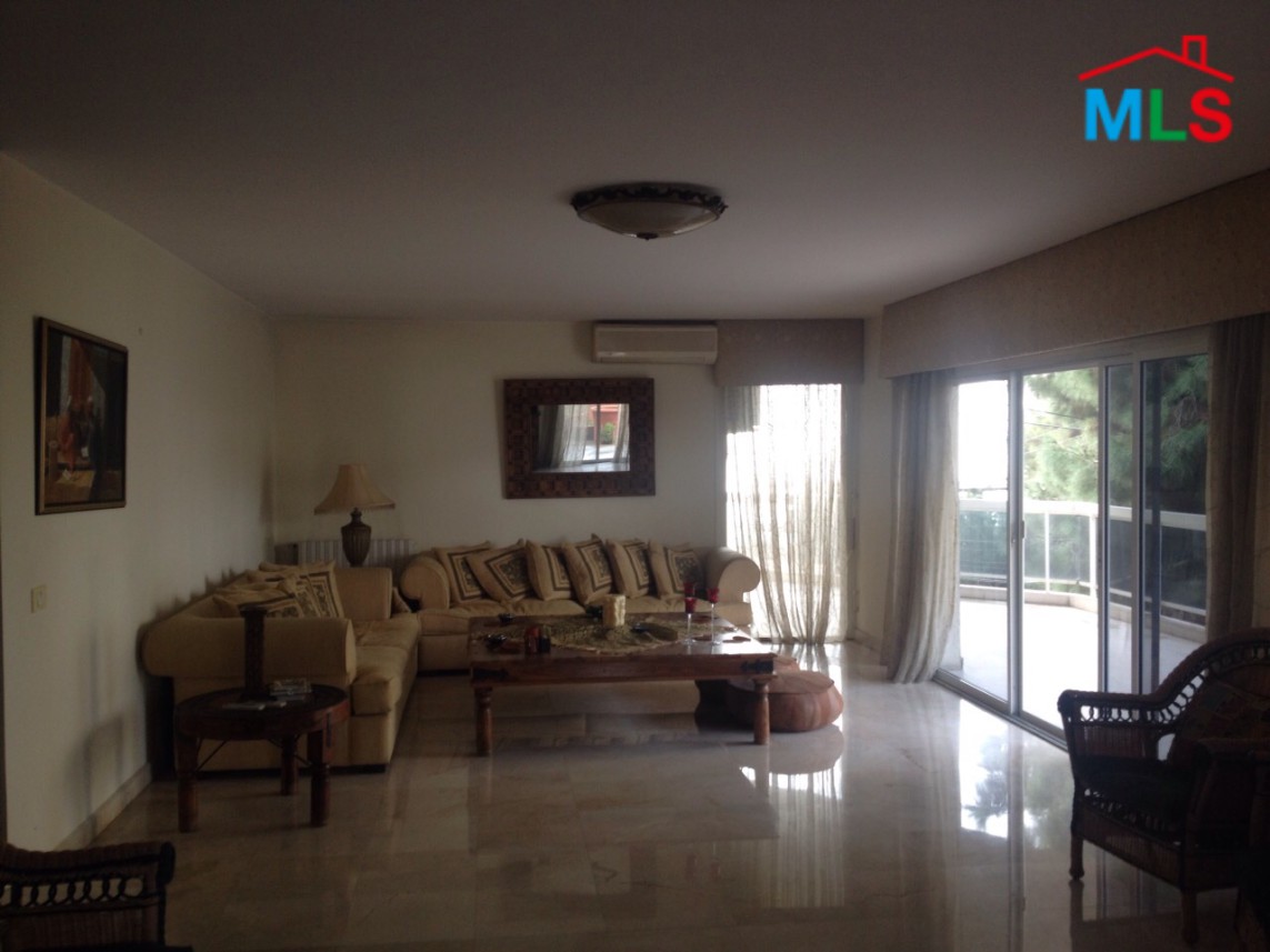 220 SQM Furnished Apartment With Terrace for Sale in Mtayleb