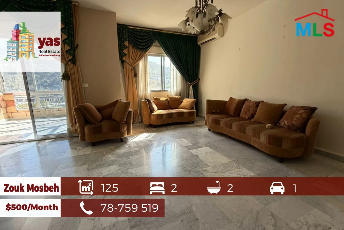 Zouk Mosbeh 125m2 | Rent | Well Maintained | Private Street | EL