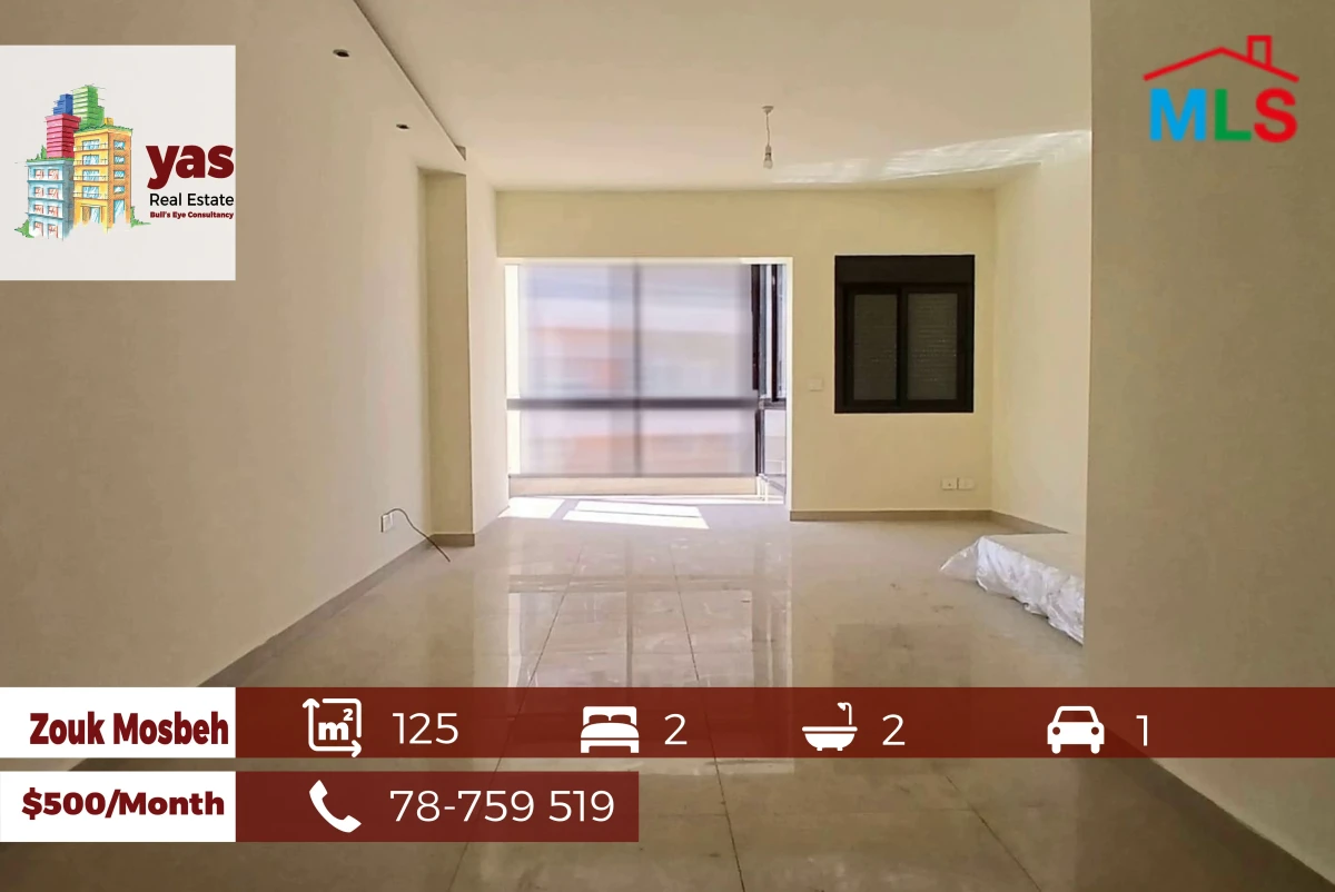 Zouk Mosbeh 125m2 | Rent | Partial View | Mint Condition | IV