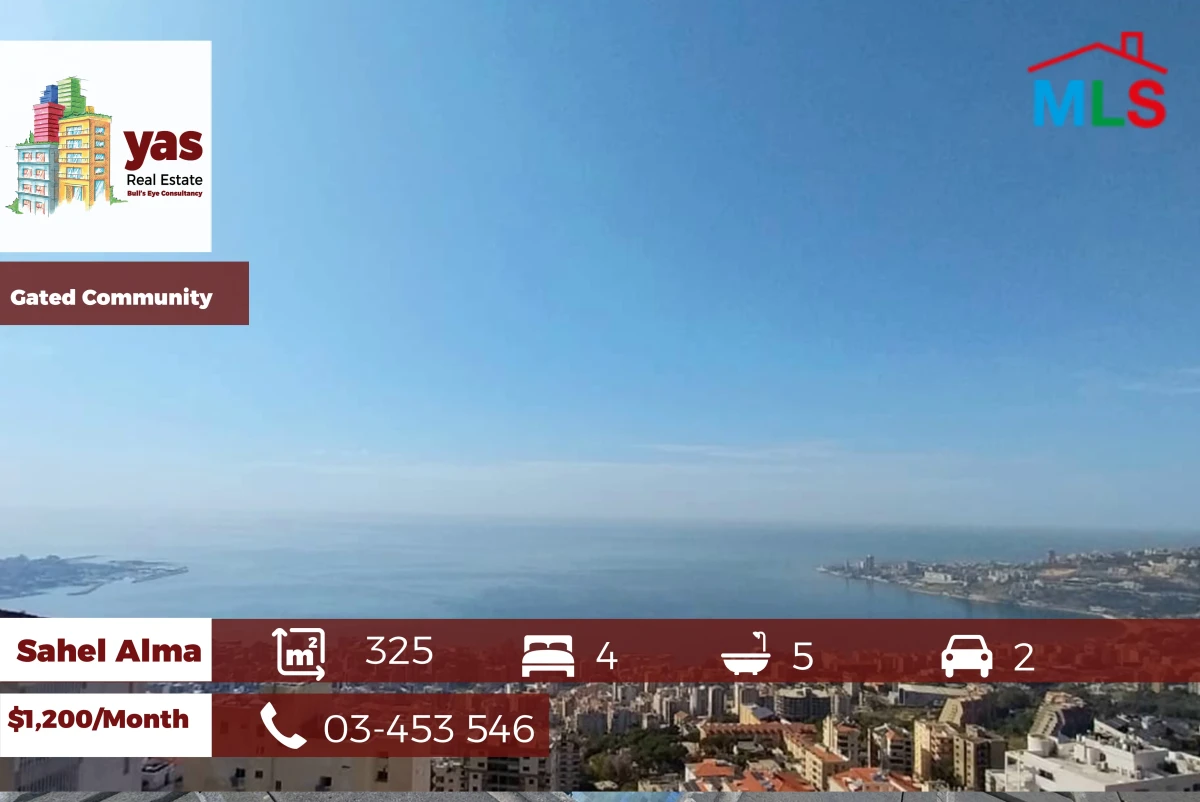 Sahel Alma 325m2 | Gated Community | Rent | Astonishing View | IV/RA