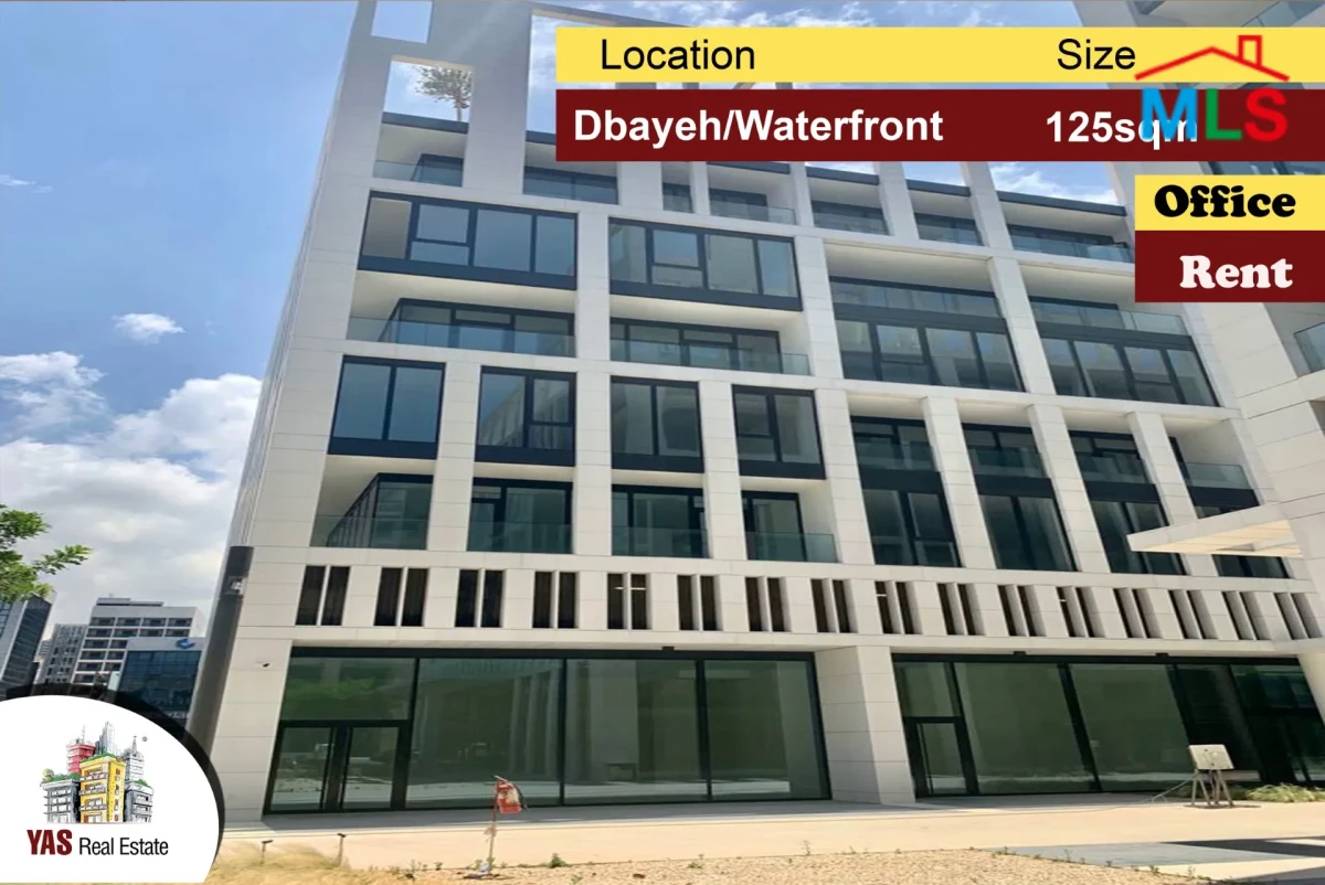 Dbayeh/Waterfront 125m2 | Core & Shell Office | Rent | Luxury | MJ