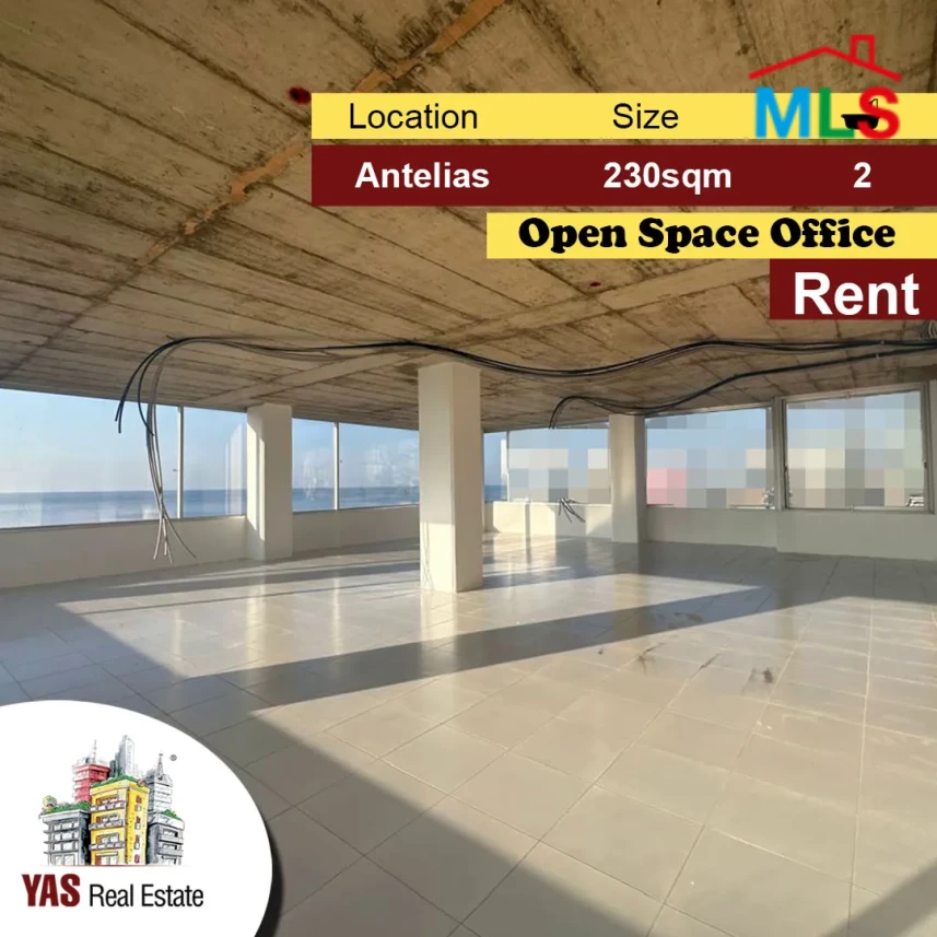 Antelias 230m2 | Office | Rent | Active Tower | Open Space | MJ
