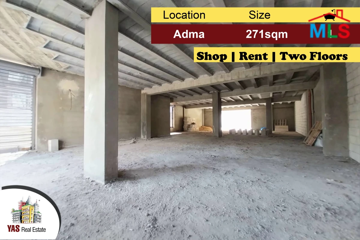 Adma 271m2 | Shop | Rent | Two Floors | Prime Location | IV