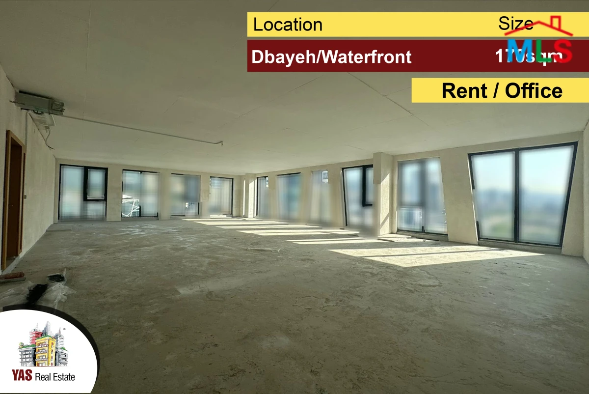 Dbayeh/Waterfront 170m2 | Rent | Office | High-End | Prime Location