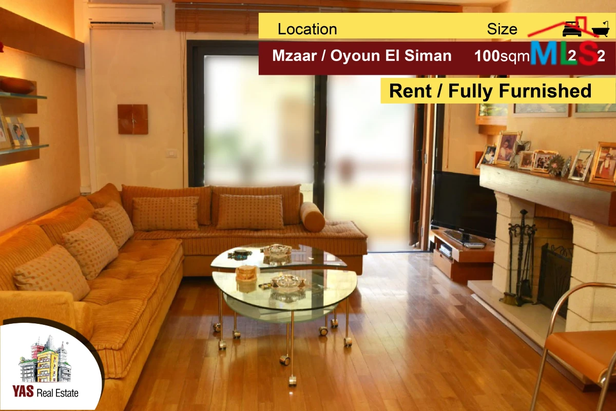 Mzaar / Ouyoun El Siman 100m2 | Rent | Open View | High End |Furnished