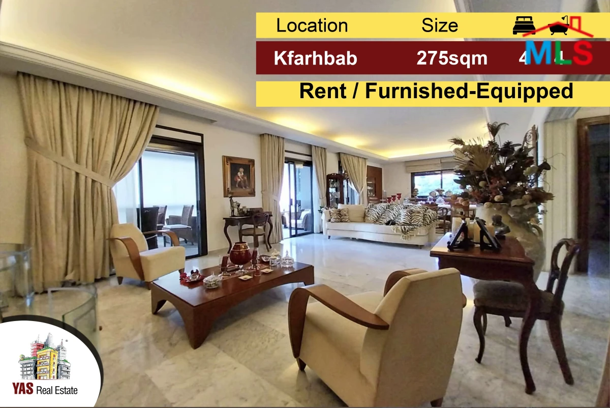 Kfarhbab 275m2 | Rent | Furnished / Equipped | Panoramic View