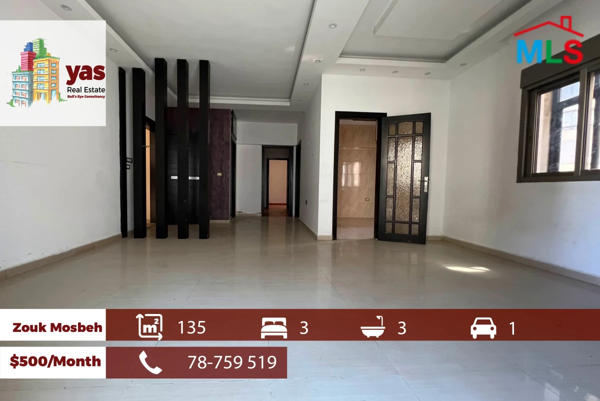 Zouk Mosbeh 135m2 | Well Maintained | Decorated | Calm Area | RH