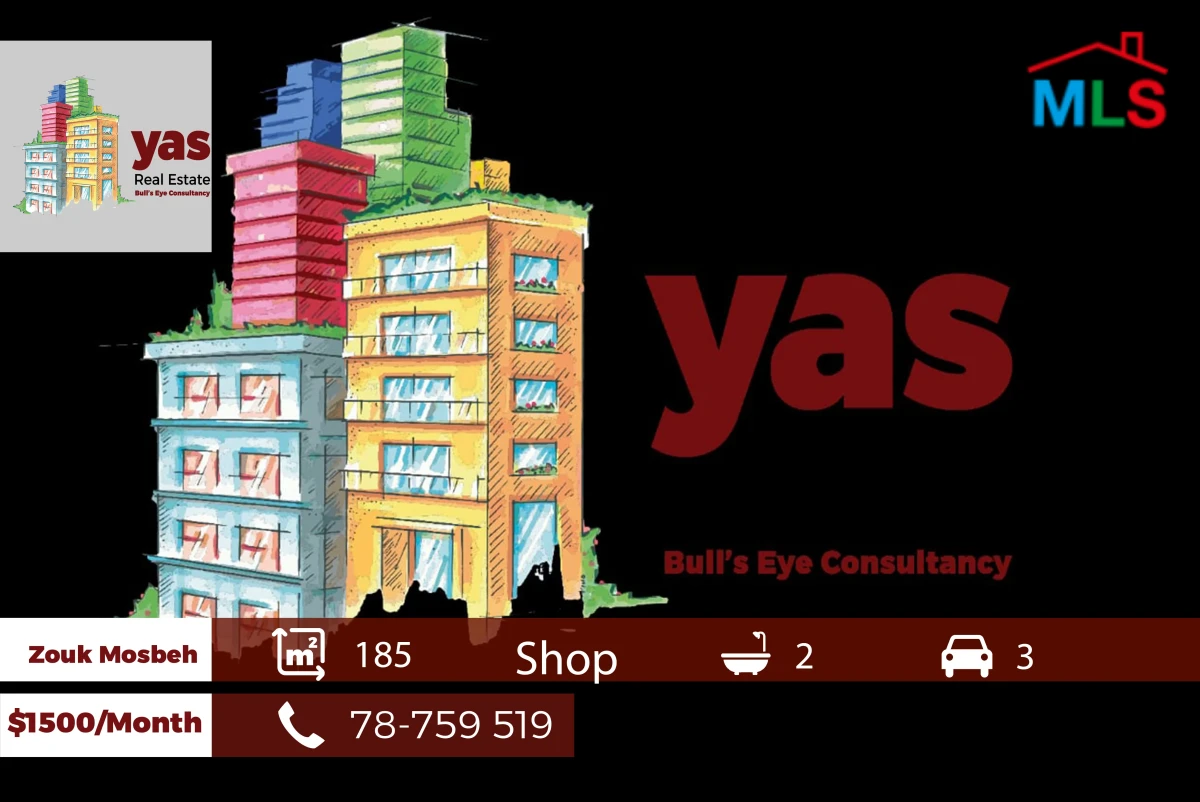 Zouk Mosbeh 185m2 | Shop | Rent | Accessible Street | RH