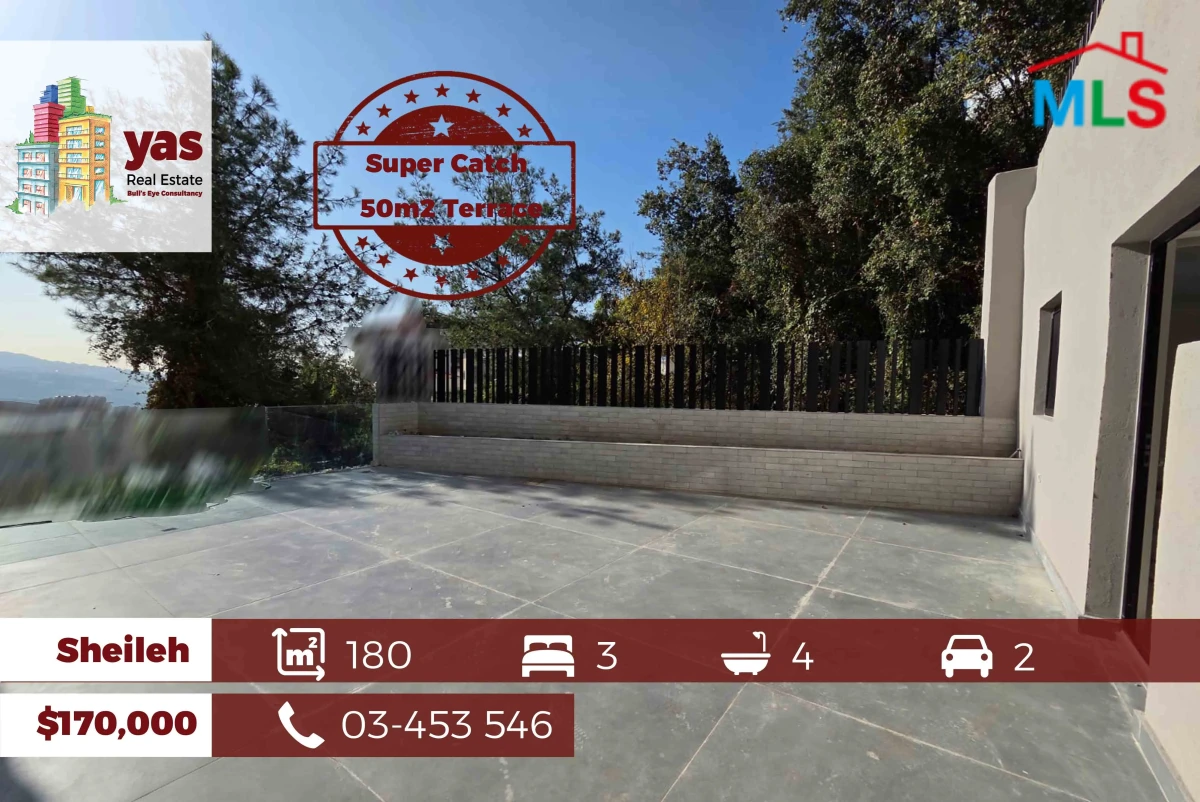 Sheileh 180m2 | 50m2 Terrace | SUPER CATCH | Mint Condition | View
