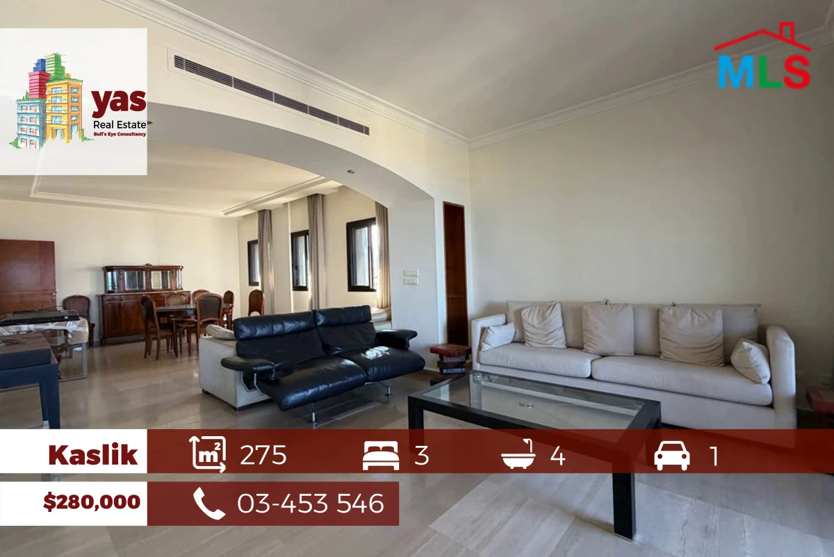 Kaslik 275m2 | Panoramic Sea | High End | Calm Street | EH/KH