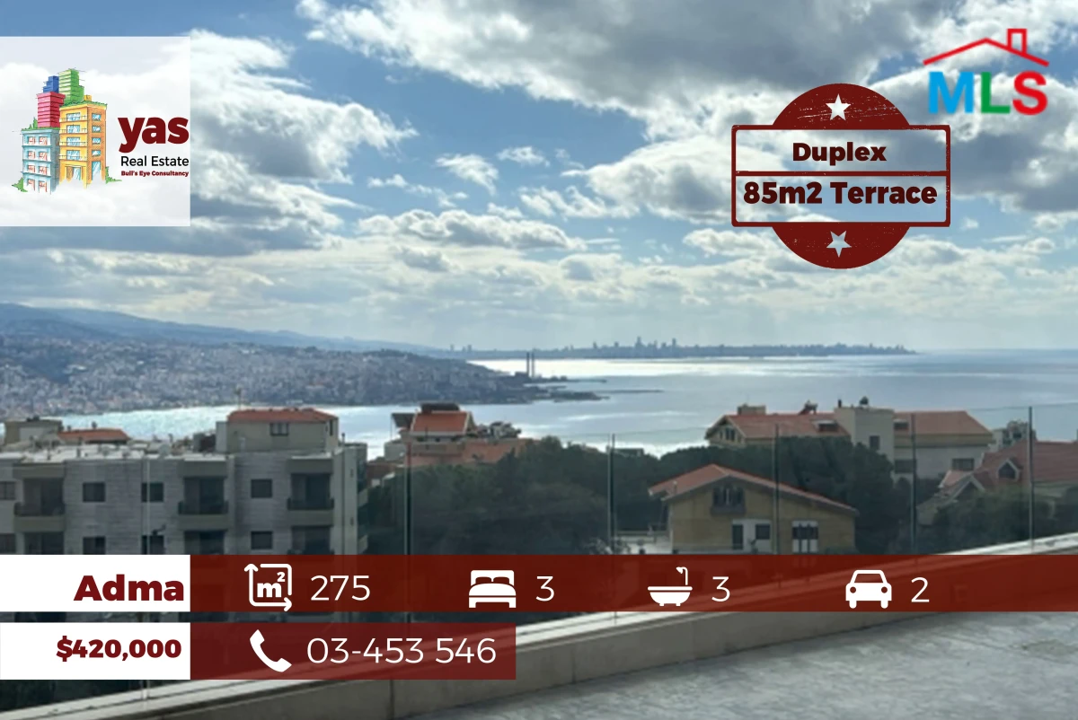 Adma 275m2 | 85m2 Terrace | Duplex | Sea View | Prime Location | JH
