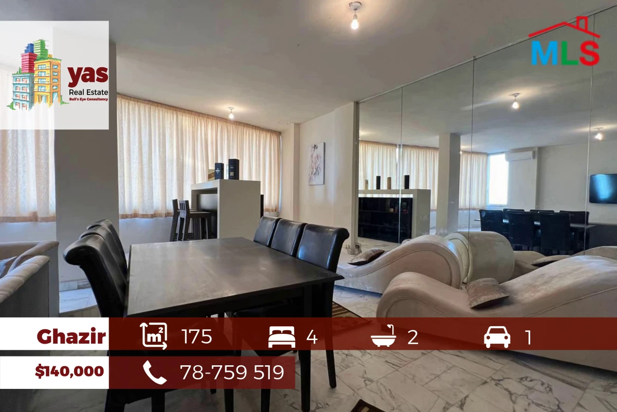 Ghazir 175m2 | Well Maintained | Partial View | High End | EH/TO