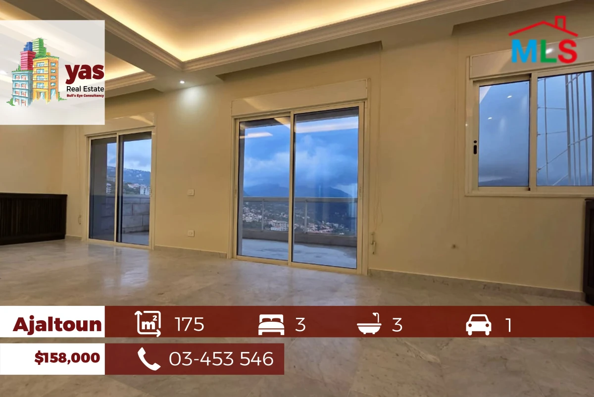 Ajaltoun 175m2 | Classy Area | Excellent Condition | Flat | TO