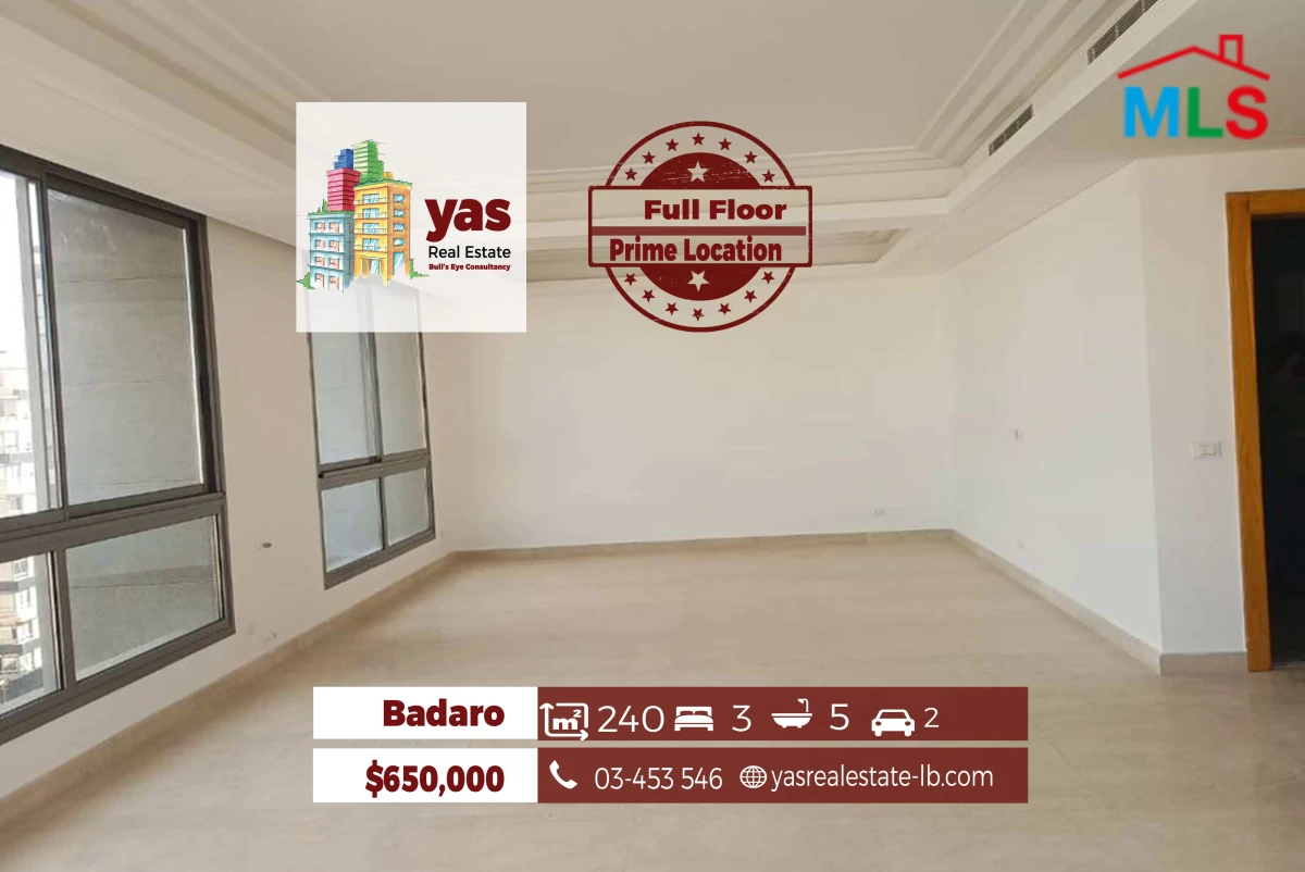 Badaro 240m2 | Full Floor | Prime Location | High End | OH