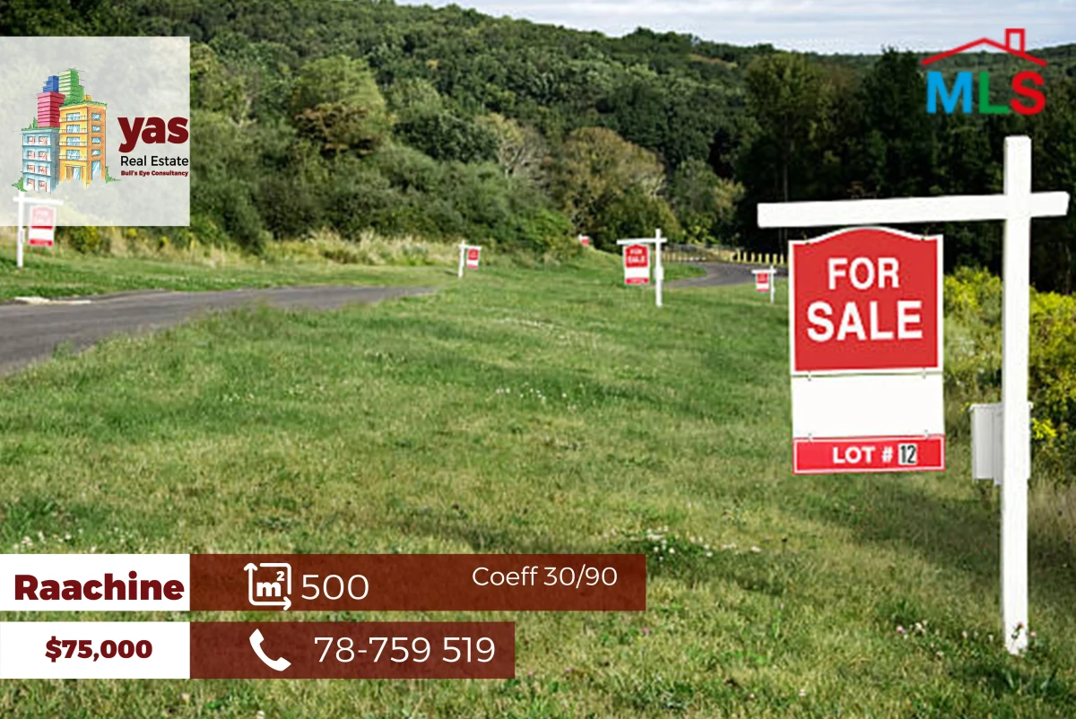 Raachine 500m2 | Residential Land | Coeff 30/90 | Catch | GA