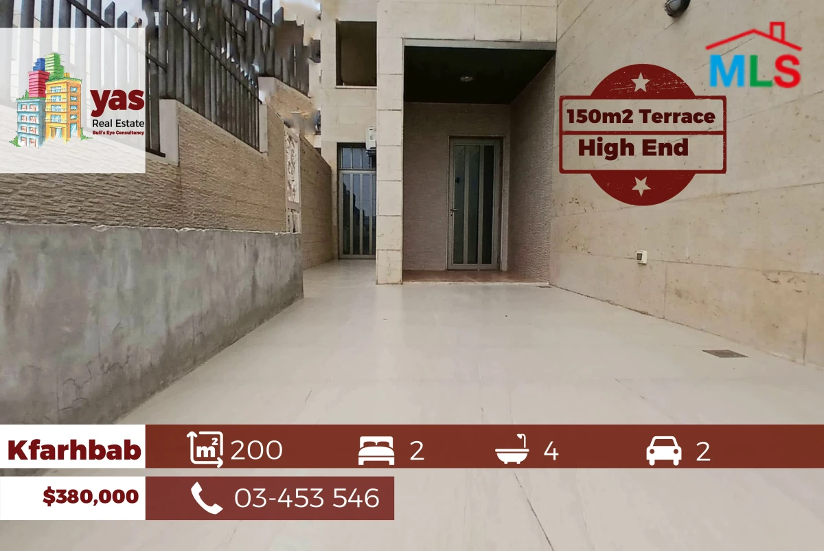 Kfarhbab 200m2 | 150m2 Terrace | High End | Partial View | IV