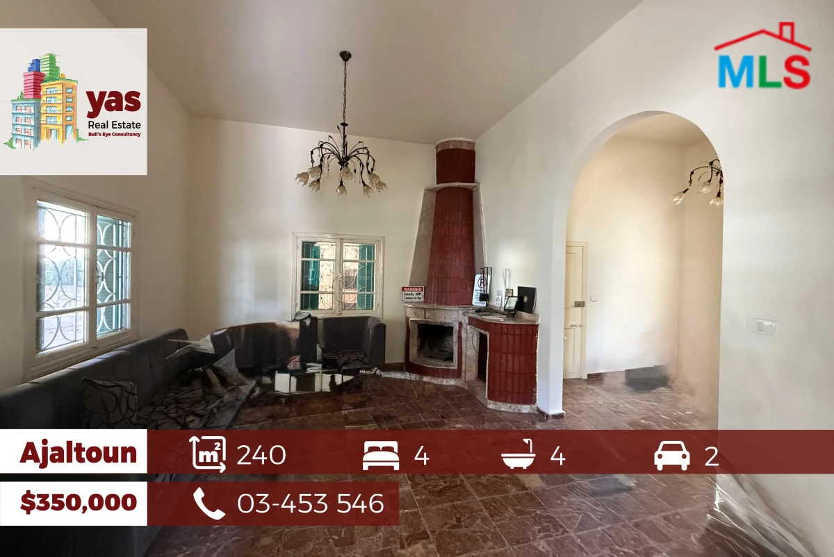 Ajaltoun 240m2 | House | Prime Location | Excellent Condition | TT