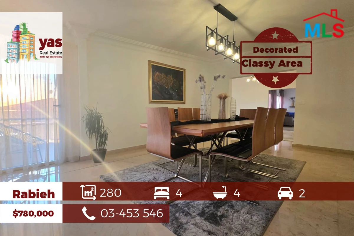 Rabieh 280m2 | Classy Area | Private Street | Prime Lodcation | GA