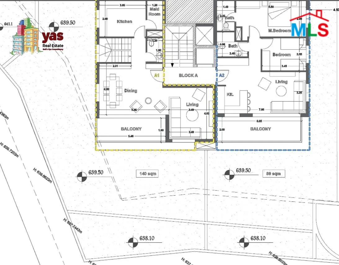 Ballouneh 186m2 | 75m2 Garden | Under Construction | Private Street |G