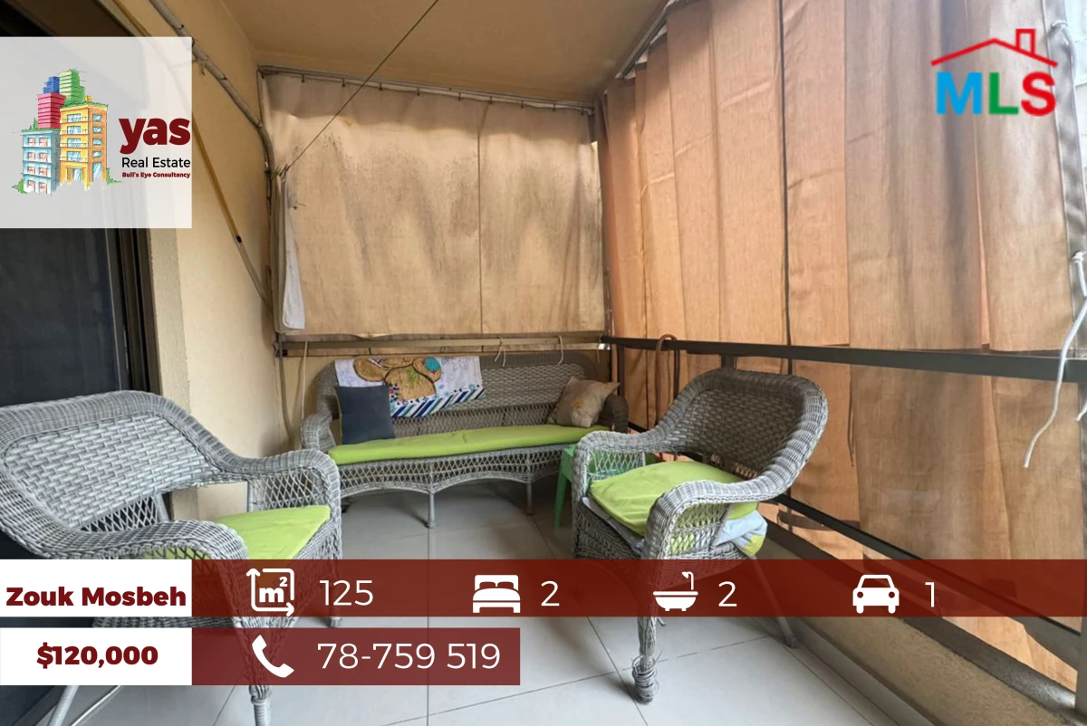 Zouk Mosbeh 125m2 | Well Maintained | Flat | Calm Street | EL/CHN