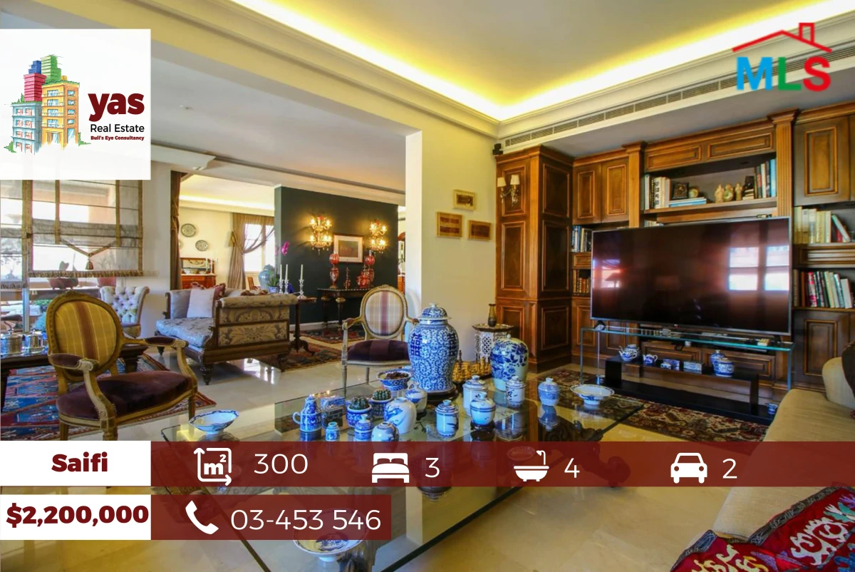 Saifi 300m2 | Super Prime Location | Decorated | PA