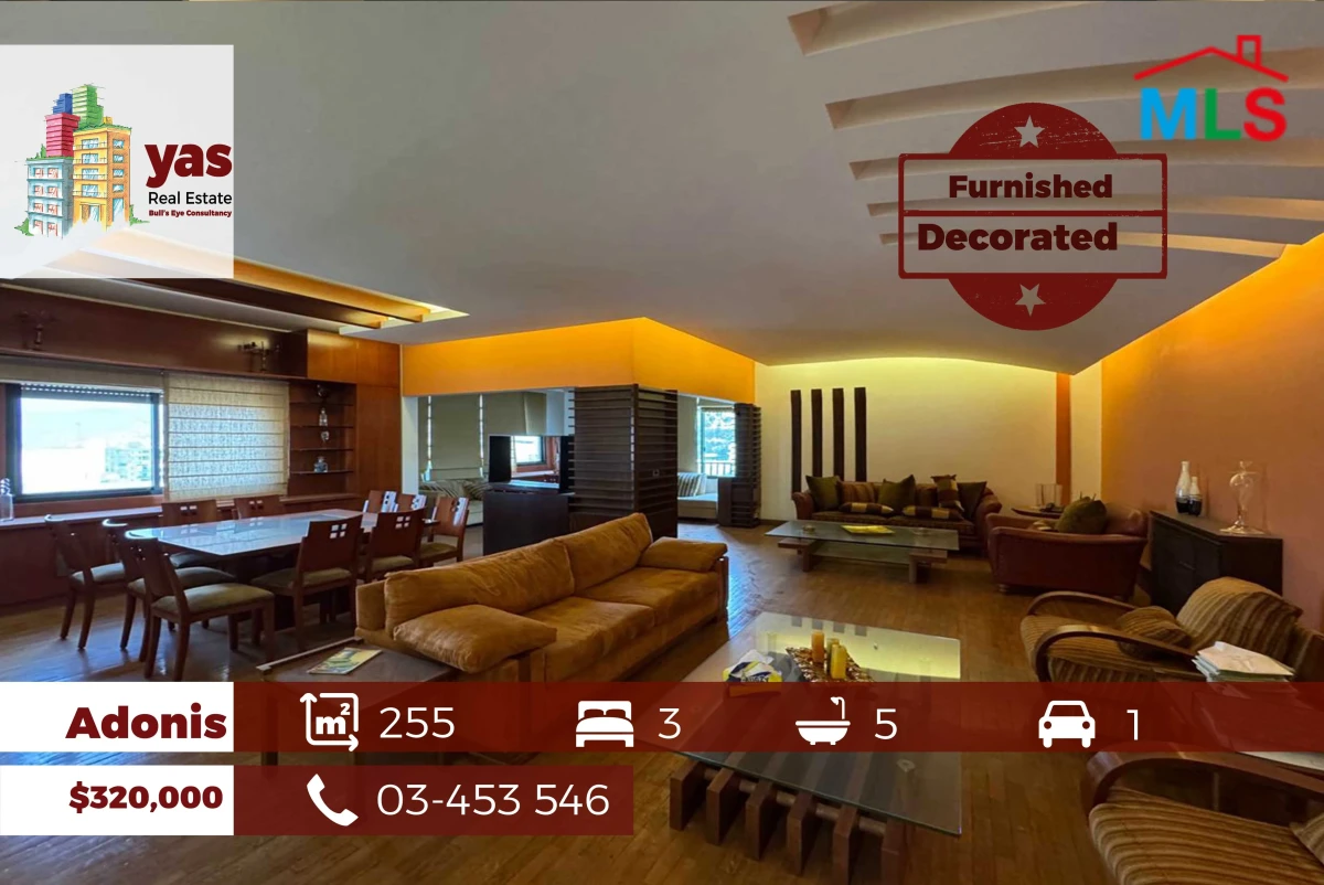 Adonis 255m2 | Furnished | Decorated | Open View | CHN