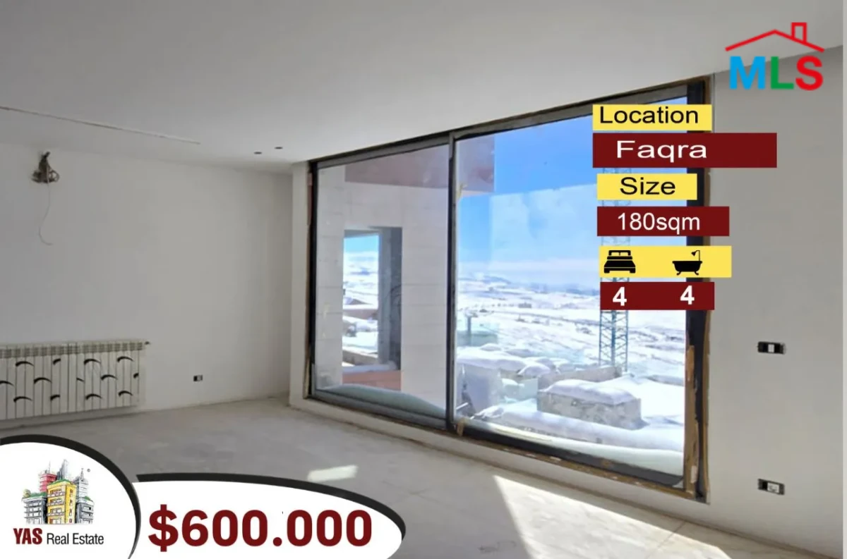 Faqra 180m2 | Brand New |Chalet | Panoramic Mountain View | DA