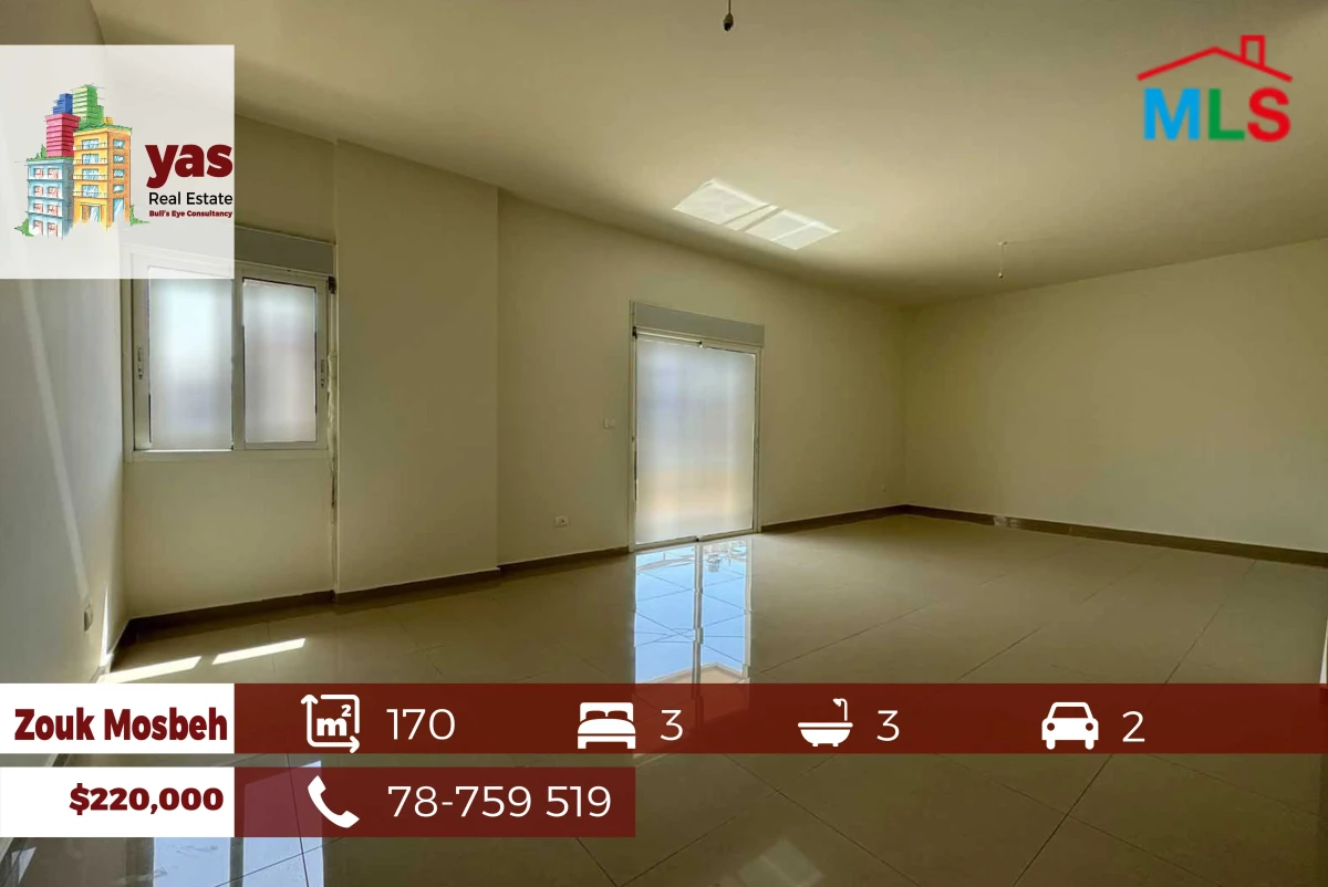 Zouk Mosbeh 170m2 | Brand New | Prime Location | Open View | EL