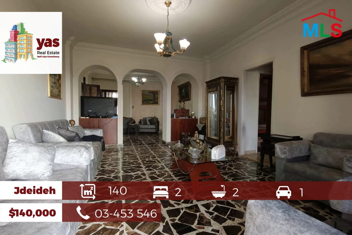 Jdeideh 140m2 | Prime Location | Well Maintained | Calm Street | AA/PK