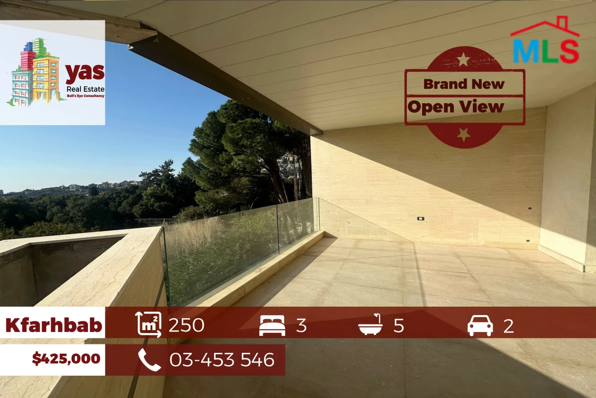 Kfarhbab 250m2 | Upgraded | Brand New | View | Luxurious | RA/IV