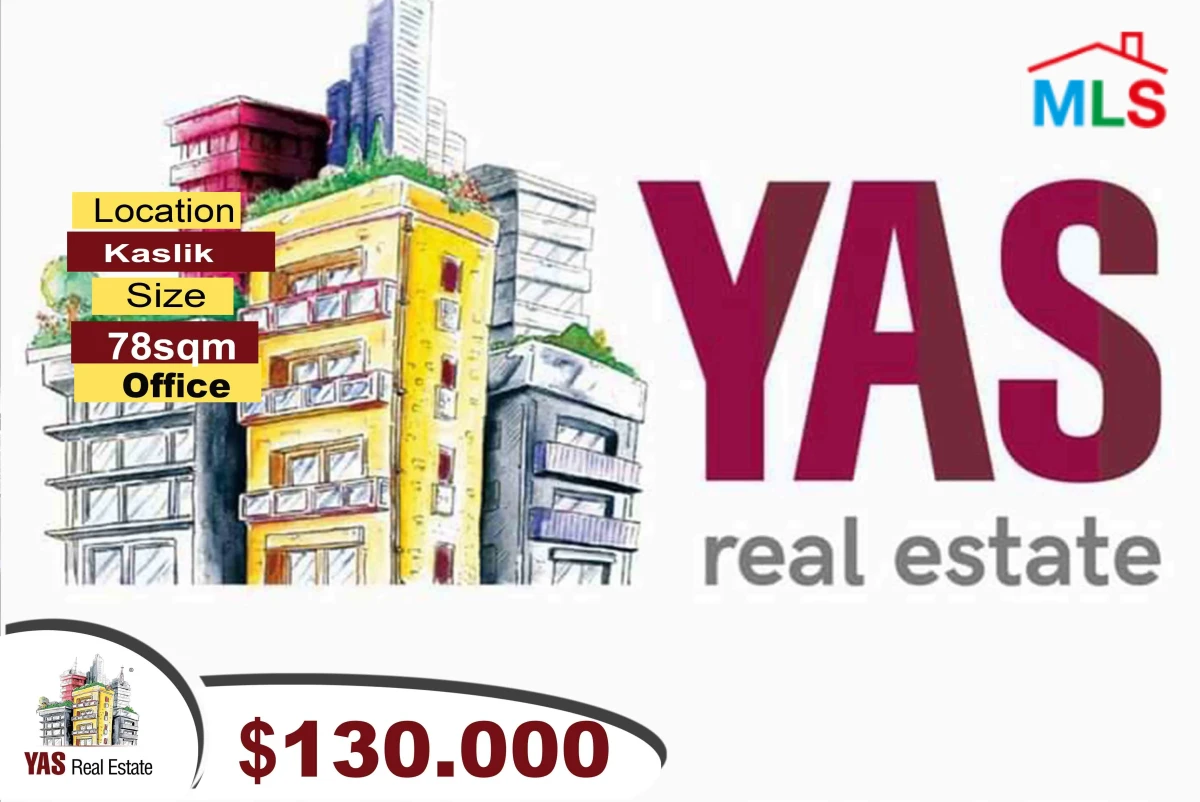 Kaslik 78m2 | Office | Prime Location | Ideal Investment | EH