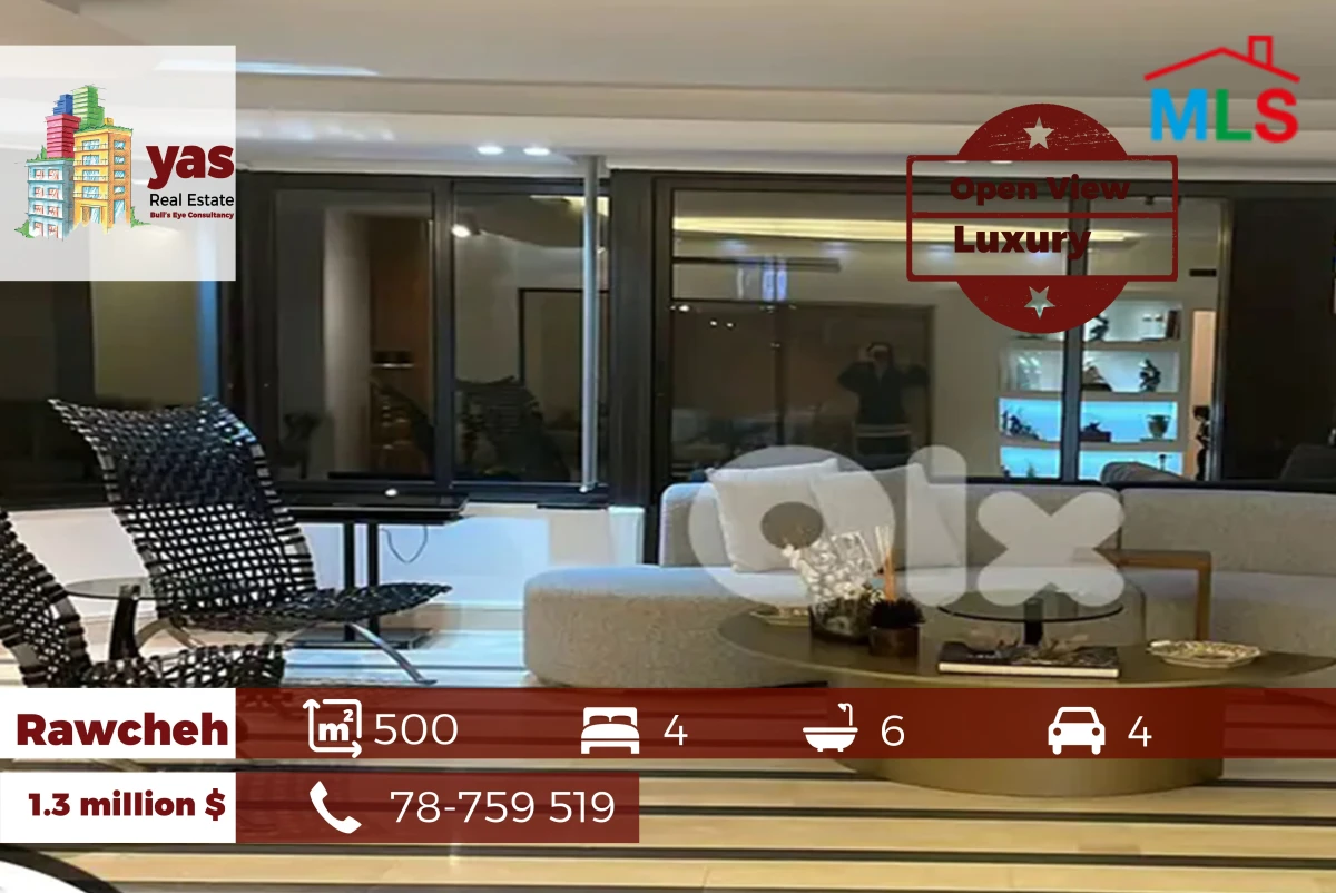 Rawcheh 500m2 | Open Sea View | Lux Building | PA