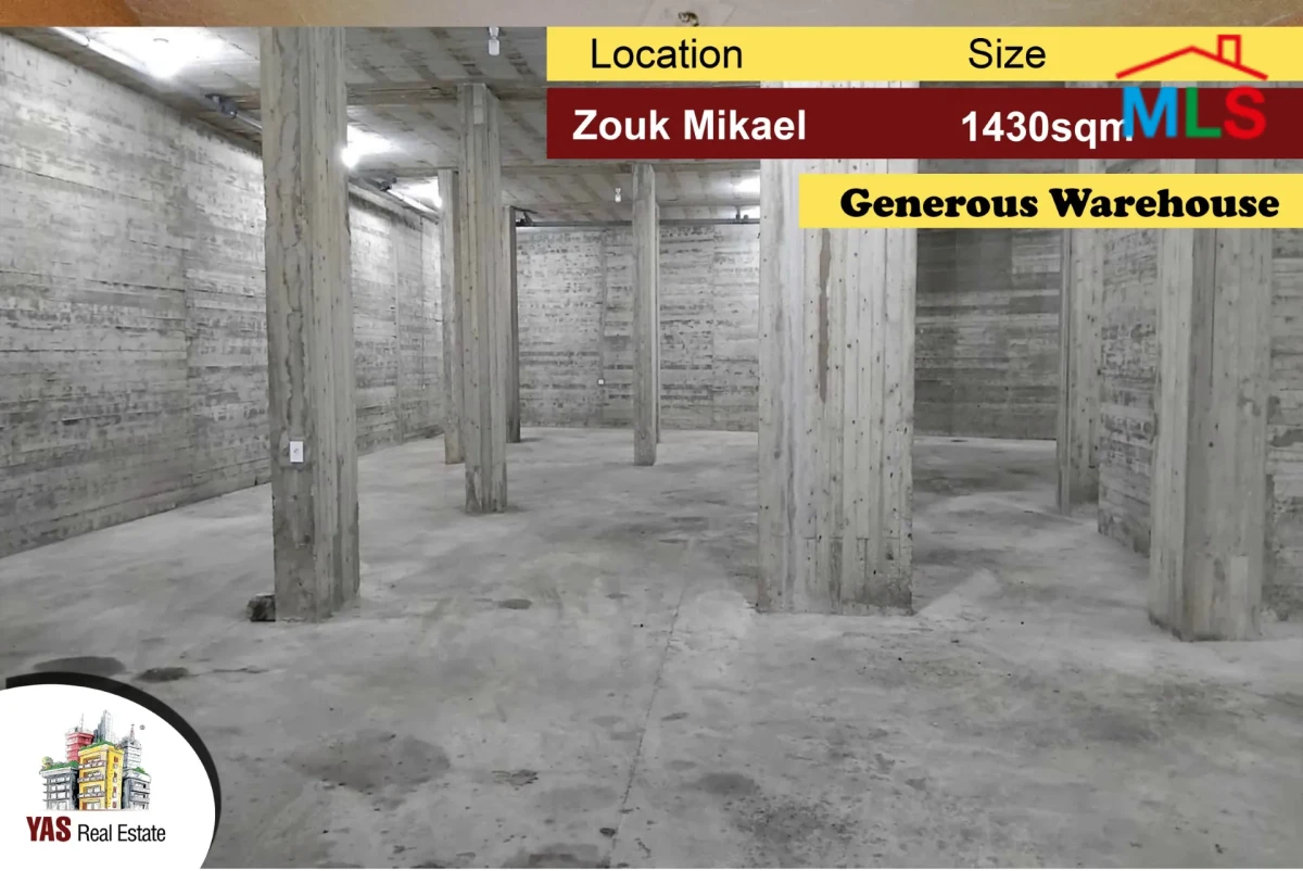 Zouk Mikael 1430m2 | Warehouse | Excellent Condition | High End | EH