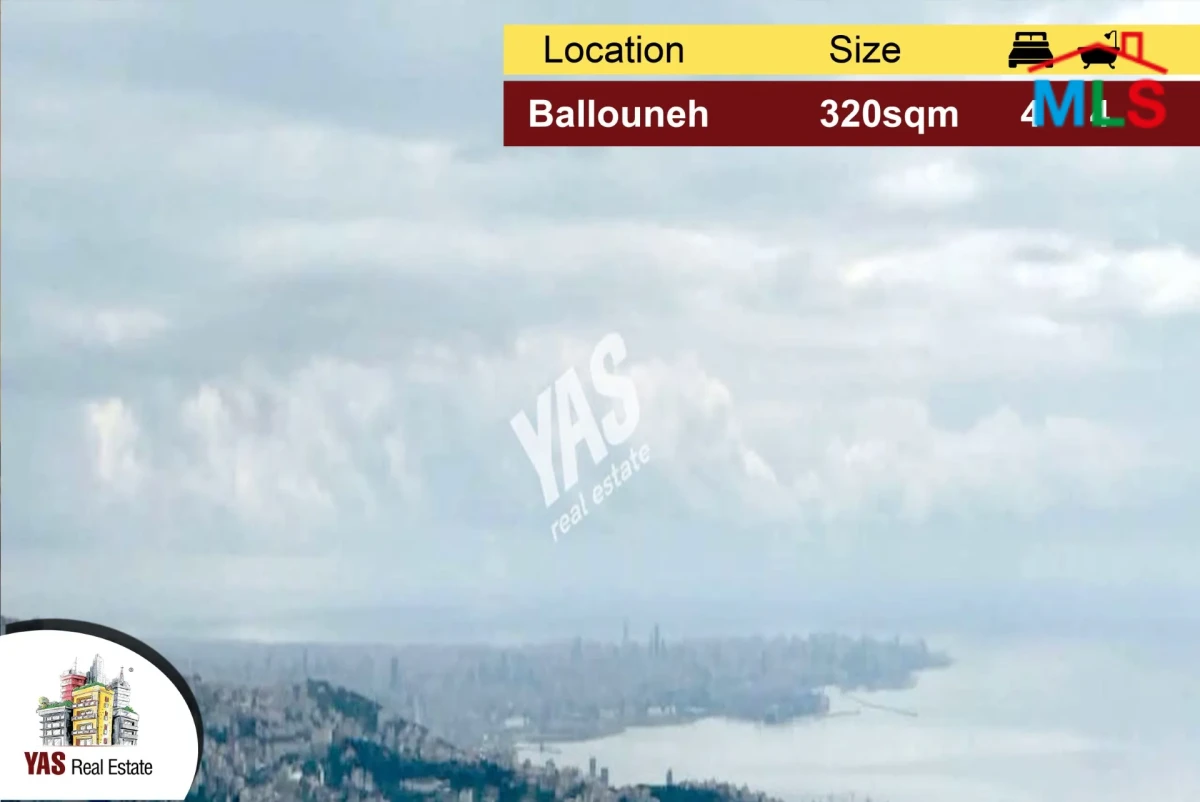 Ballouneh 320m2 | Astonishing View | Excellent Condition |Luxurious|AC