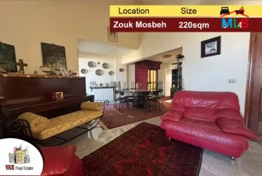 Zouk Mosbeh 220m2 | Sea View | Well Maintained | EL