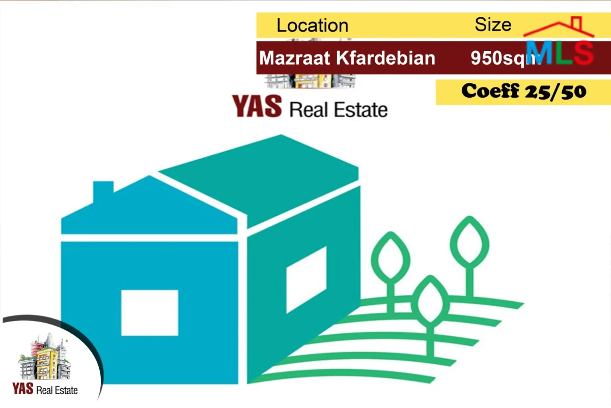 Mazraat Kfardebian 950m2 | Land | 25/50 | View | Private Street | AC
