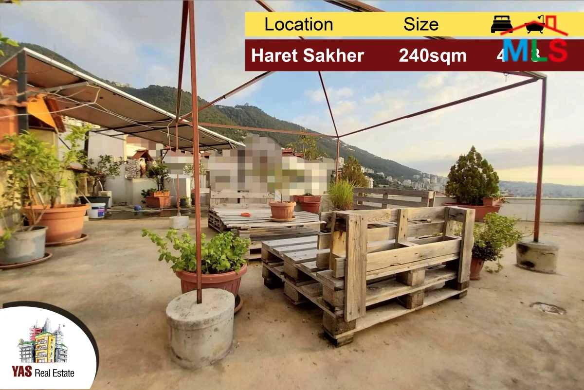 Haret Sakher 240m2 | Prime Location | Open View | Well Maintained | IV