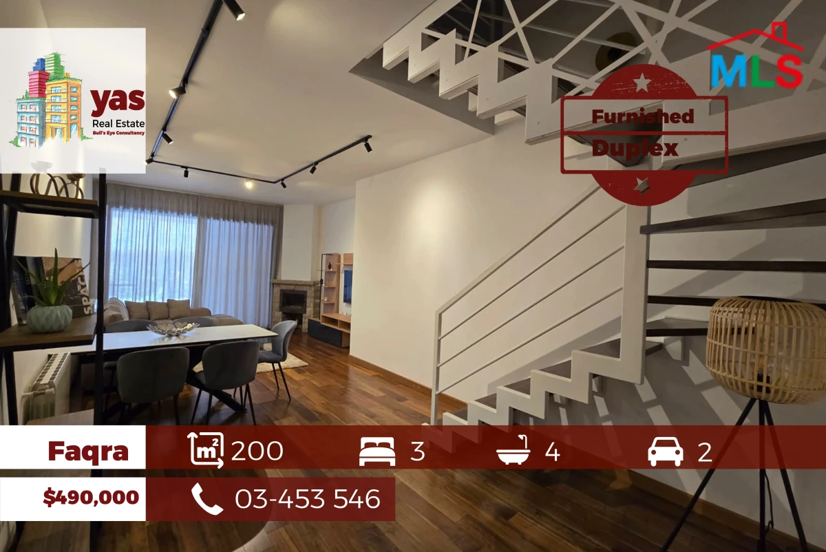 Faqra 200m2 | Furnished Duplex Chalet | Modern | Pool Access | DA