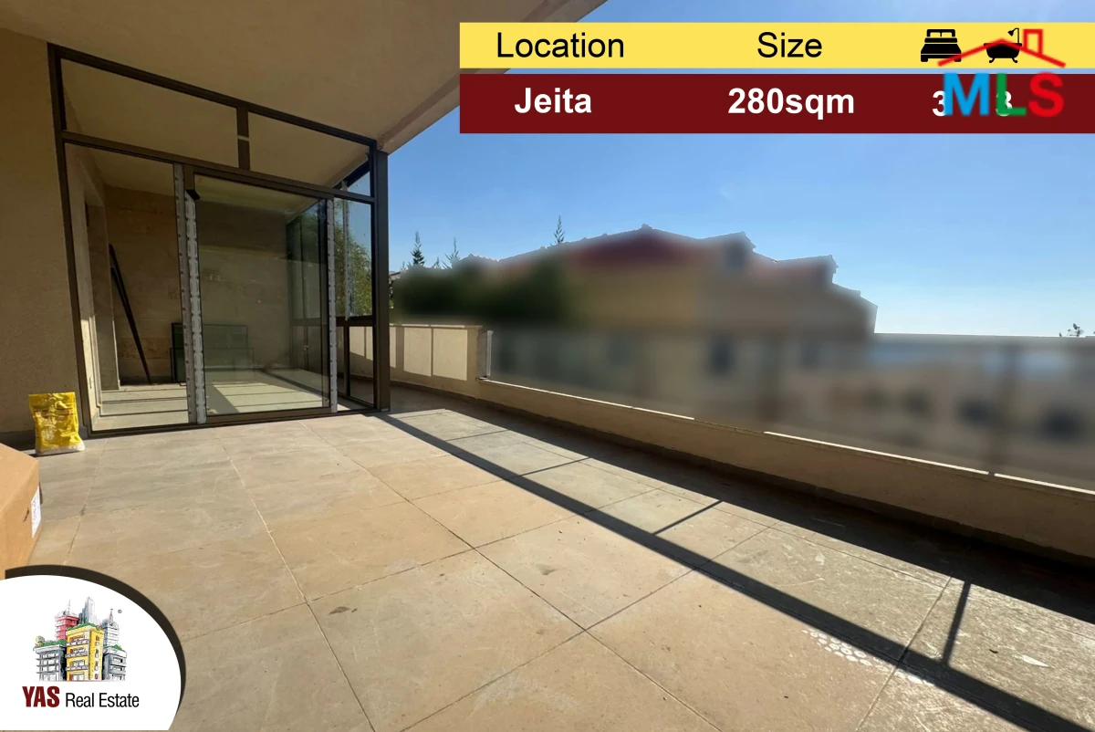 Jeita 280m2 | 150m2 Terrace | Prime Location | Catch | EL