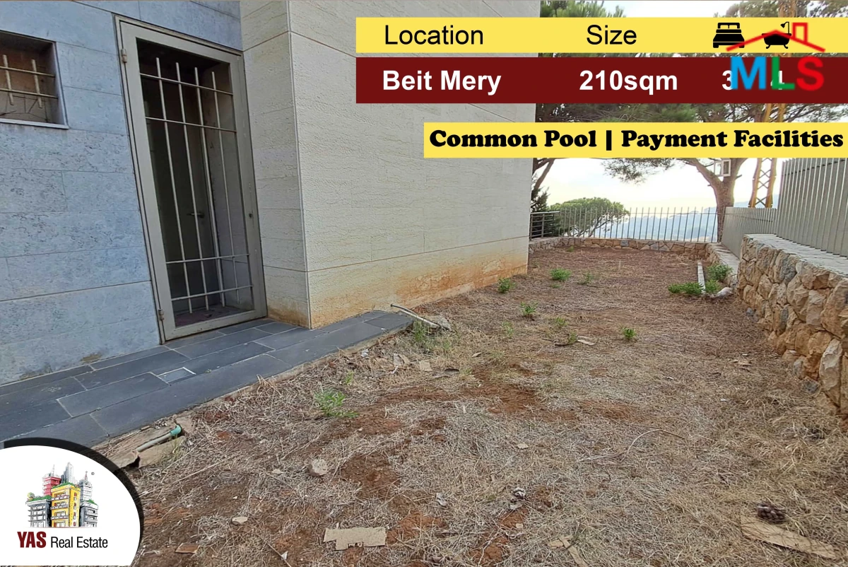 Beit Mery 210m2 | 40m2 Terrace | Payment Facilities | Common Pool |AMK