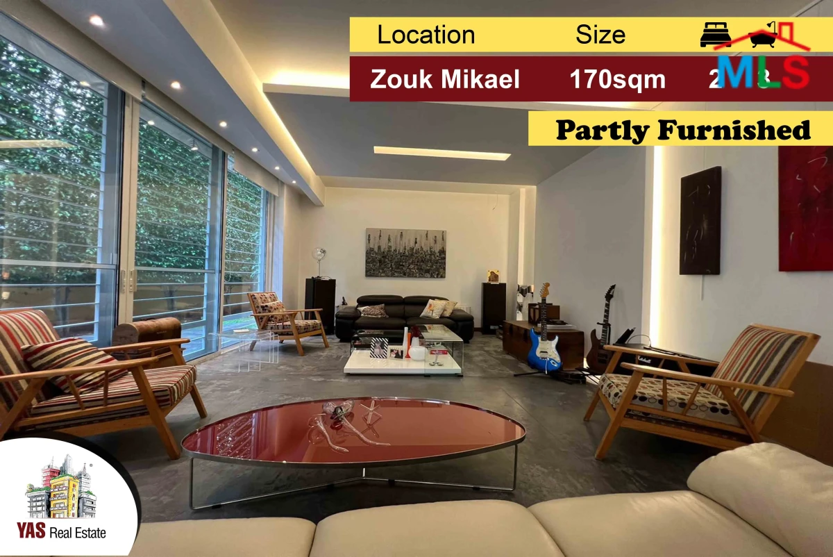 Zouk Mikael 170m2 | 220m2 Terrace | Calm Street | Partly Furnished |EH