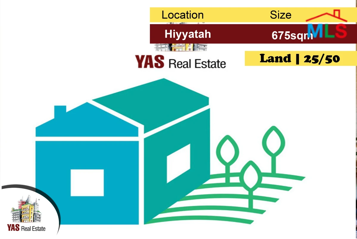 Hiyyatah 675m2 | Flat Land | 25/50 | Unblockable View | WA