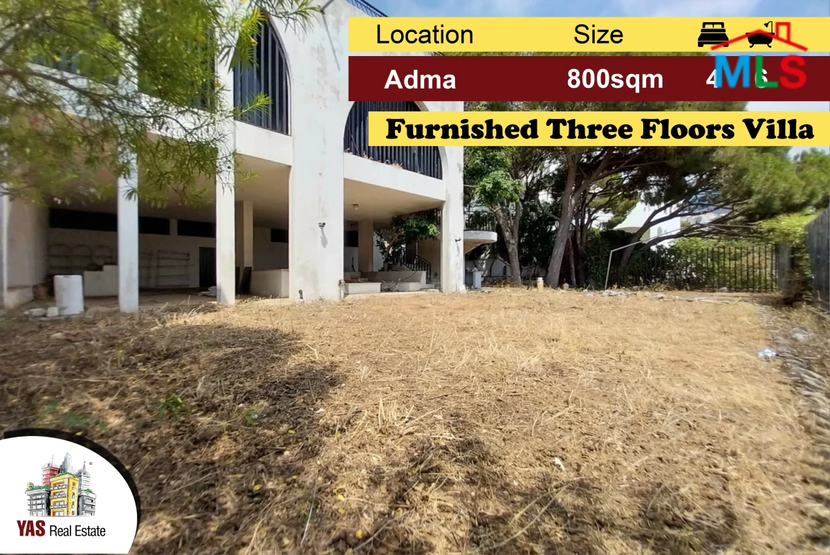Adma 800m2 | 300m2 | Villa three Floors|Furnished|Unique Property|IV