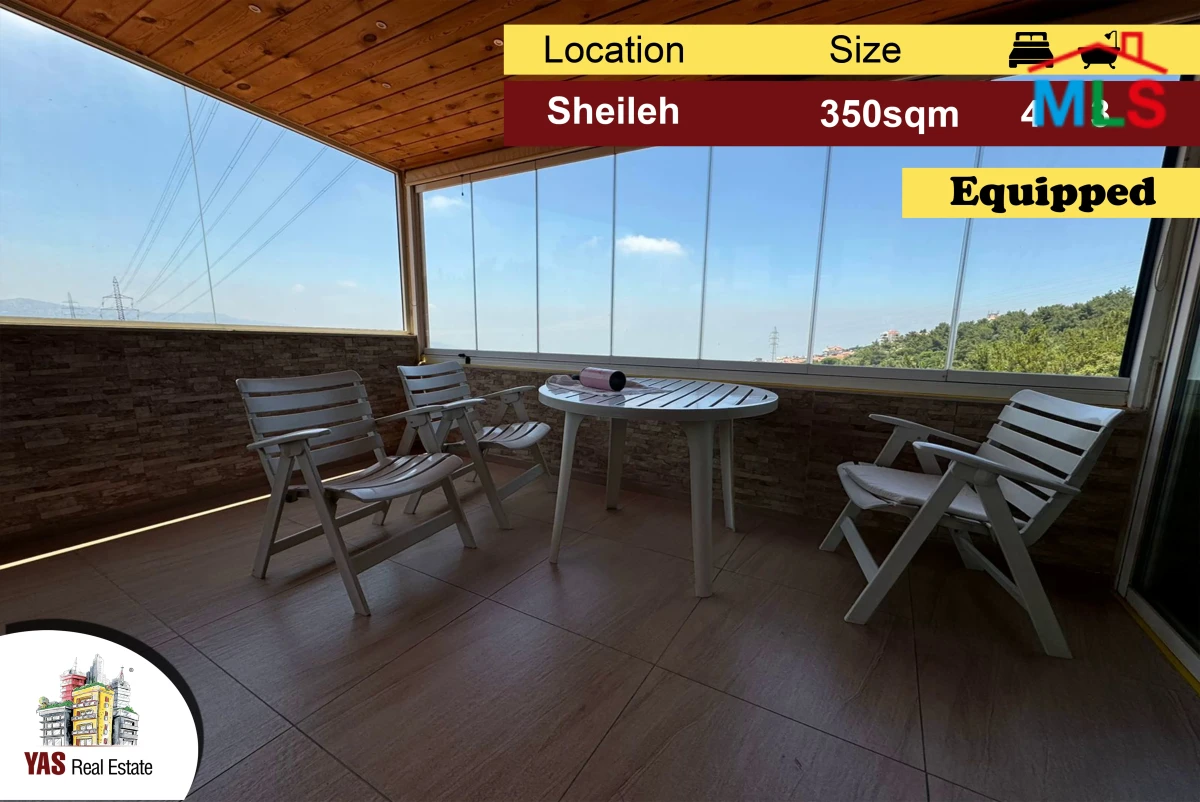 Sheileh 350m2 | Equipped | Well Maintained | Panoramic View | EL