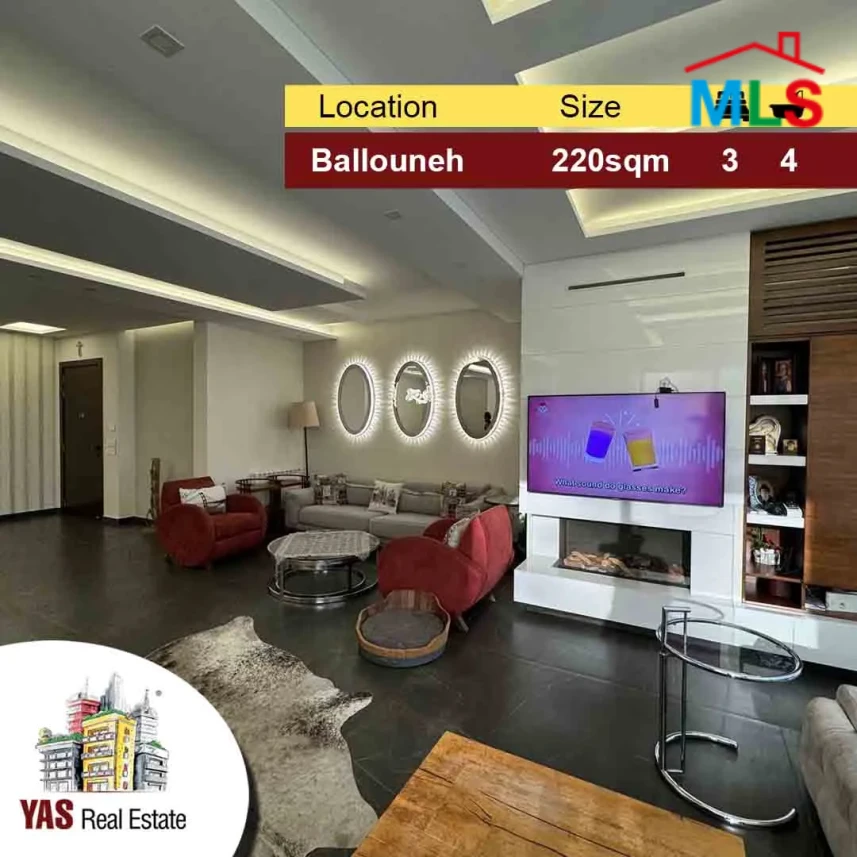 Ballouneh 220m2 | High End | Panoramic View | Unique Property | MY
