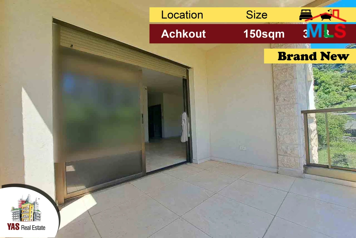 Achkout 150m2 | Mountain View | Brand New | Quiet Area | DA