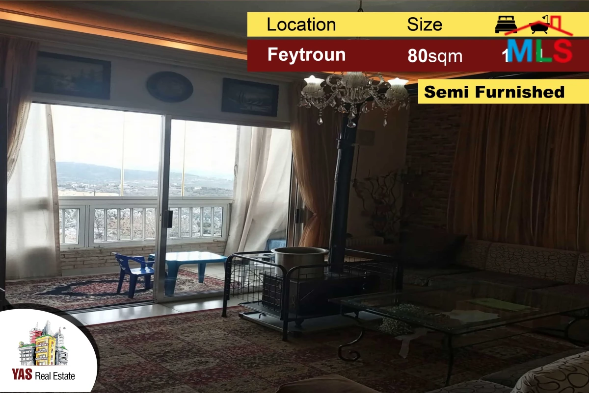 Feytroun 80m2 | Semi Furnished | Chalet | Mountain View | PA
