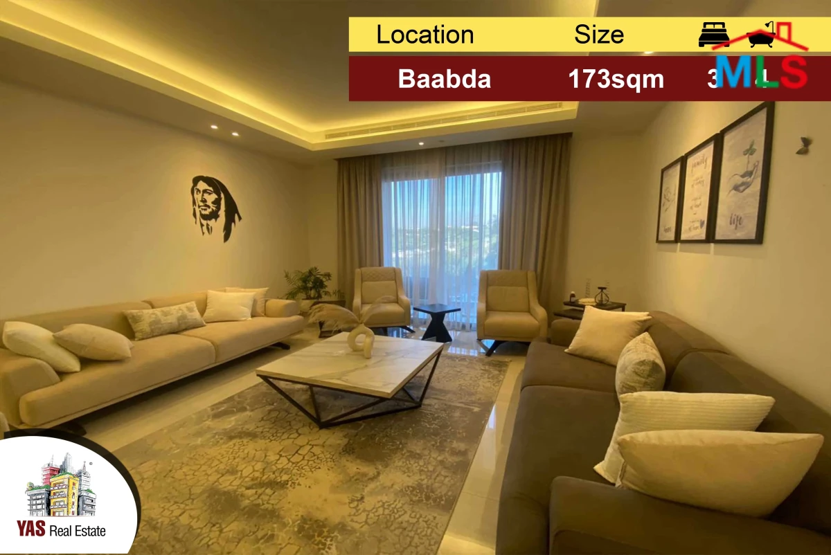 Baabda 173m2 | Brand New | Classy Area | Decorated | PA