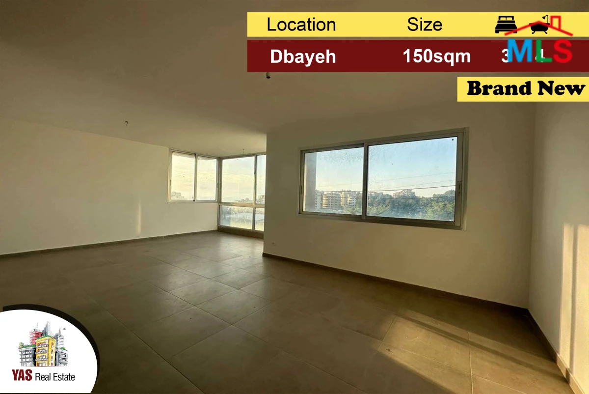 Dbayeh 150m2 | Brand New | Calm Area | MJ