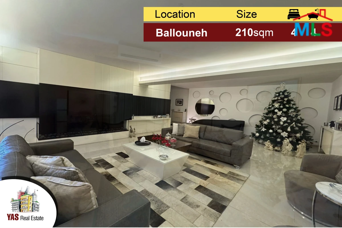 Ballouneh 210m2 | 140m2 Terrace | Super Upgraded | Catch